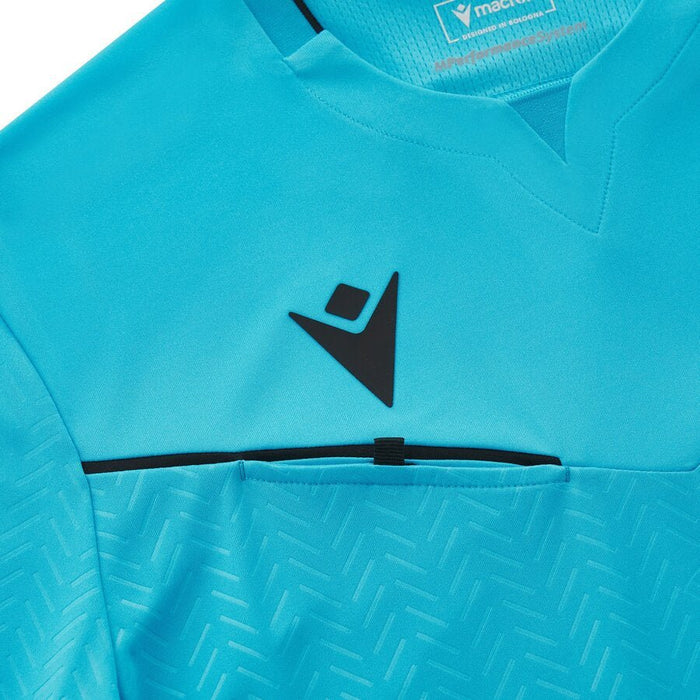 UEFA 2023/25 referee shirt neon blue
