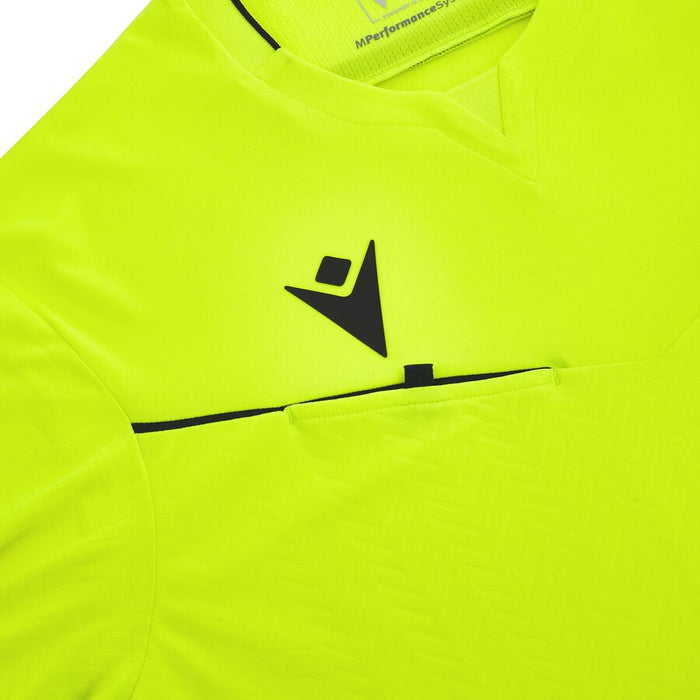 UEFA 2023/25 referee shirt neon yellow women