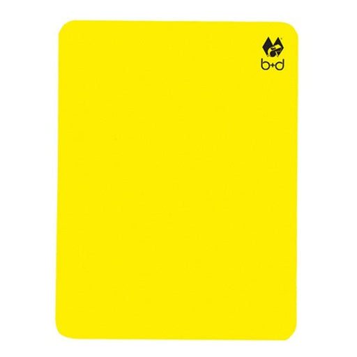 b+d Neon Gele Kaart 12 x 9 cm - Scheidsrechters.nl