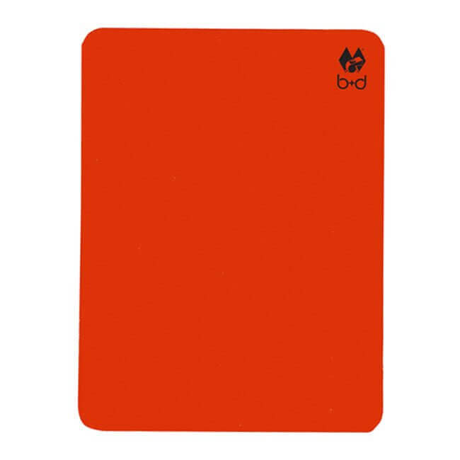 b+d Neon Rode Kaart 12 x 9 cm | €1,00 | b+d | Kaarten en notitiemateriaal | | | Scheidsrechters.nl